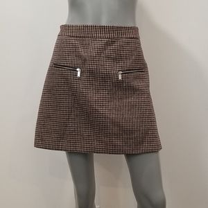 Zara houndstooth A line skirt size large
